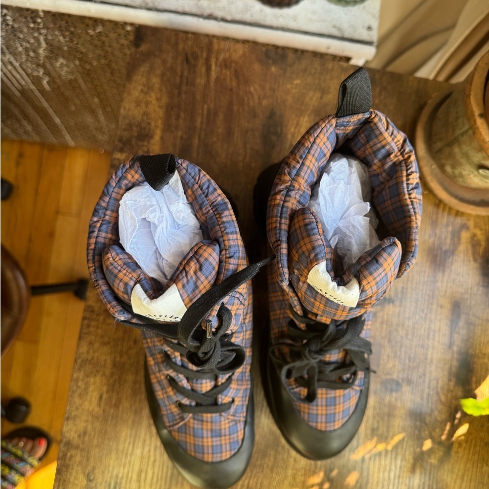 Loeffler Randall - Davey Navy/Rust Weather Boot - Picture 8 of 14
